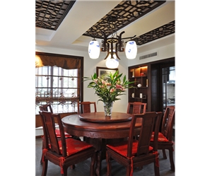 山語城三房一廳95㎡中式風格裝修效果圖