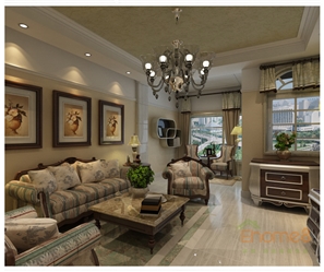 大城小院客廳餐廳歐式裝修美圖