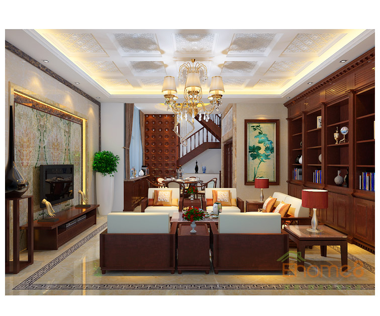 大美天第躍層客廳效果圖1