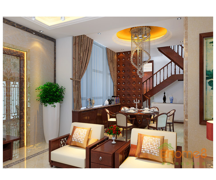 大美天第躍層客廳效果圖3