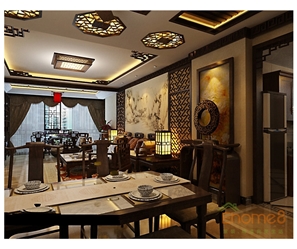 金色世紀(jì)客廳餐廳田園風(fēng)格裝修效果圖
