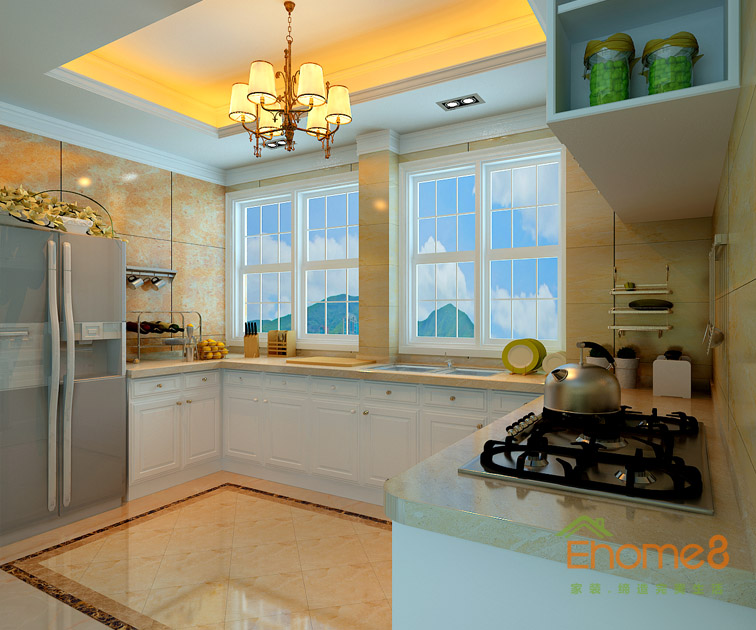 東郡地中海風格138平米廚房裝修效果圖163