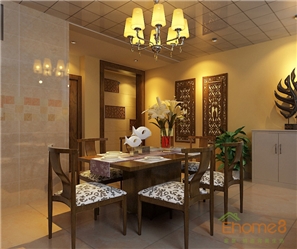 鳳起新都62平米田園風(fēng)格簡潔裝修效果圖