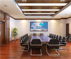 歐式氣派辦公會議室裝修效果圖