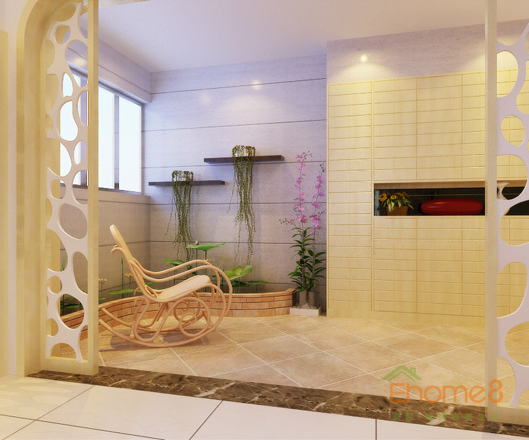 48㎡小戶型法式風格休閑處裝修效果圖1