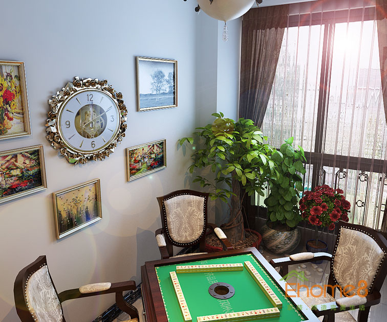 108㎡三房一廳法式風格休閑處裝修效果圖53