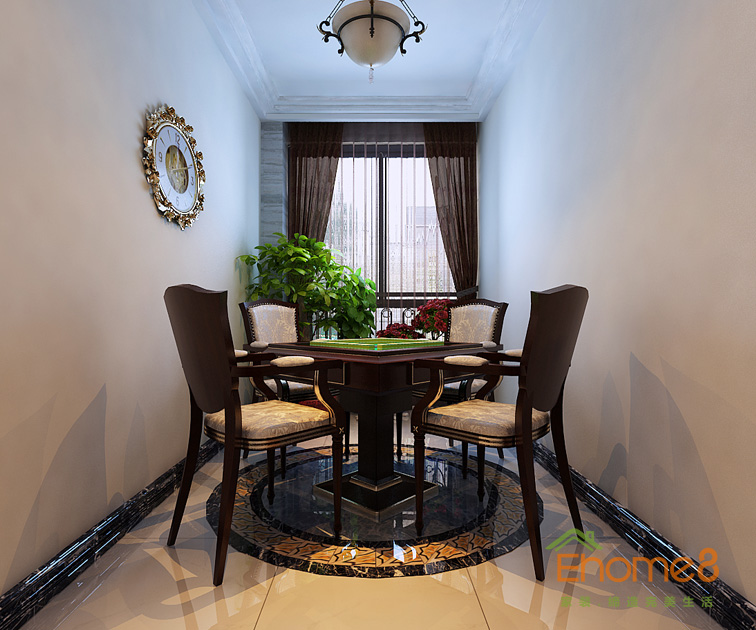 108㎡三房一廳法式風格休閑處裝修效果圖845