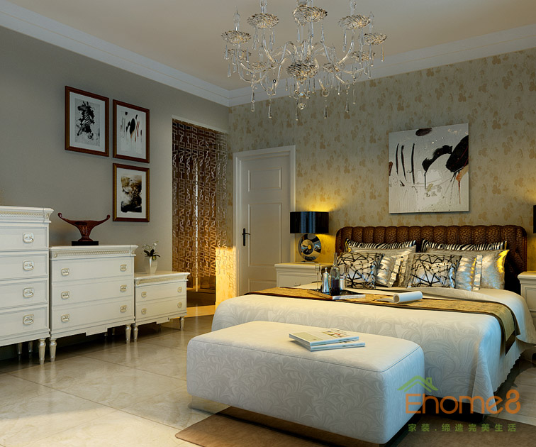 78㎡兩房一廳歐式風格主臥裝修效果圖52.jpg