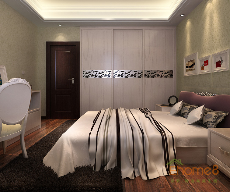 142㎡四房一廳法式風格老人房裝修效果圖22