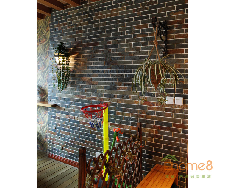 93㎡三房一廳田園風格休閑處裝修效果圖6