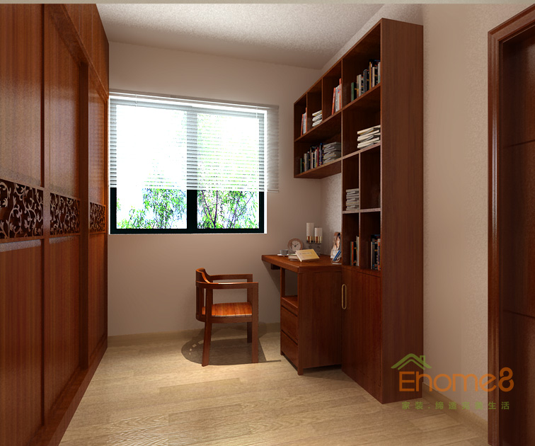 172㎡躍層法式風格書房裝修效果圖